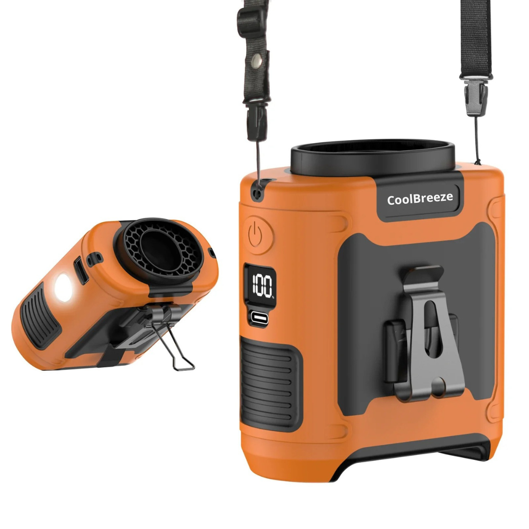 CoolBreeze™ | Taljevifte & 10000mah Power Bank 2 i 1