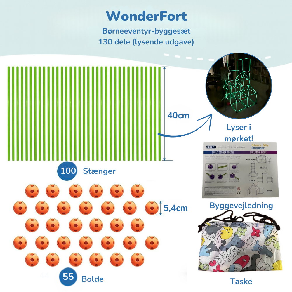 WonderFort⢠| Byg jeres eget eventyrunivers derhjemme