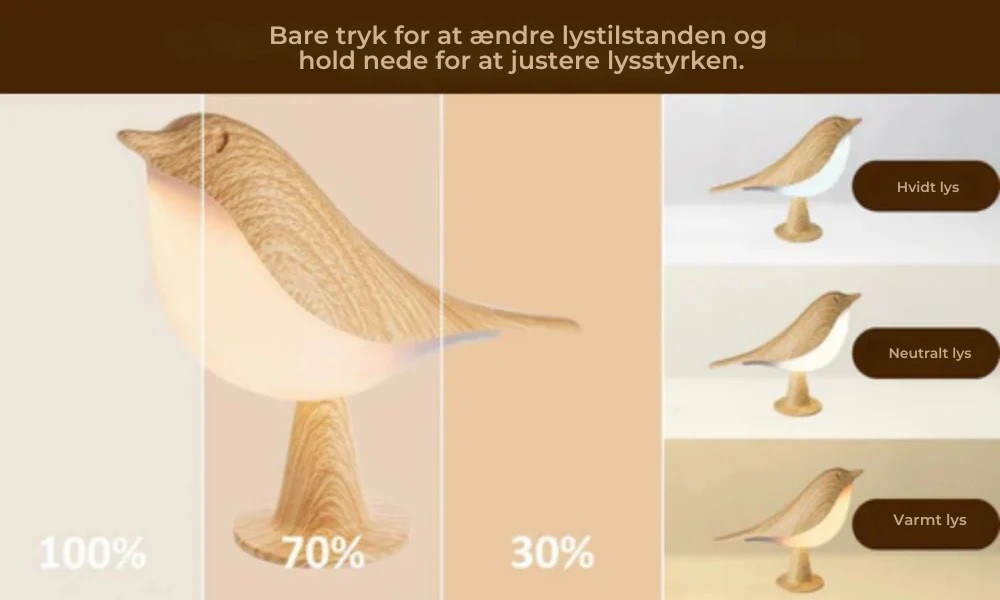 LumiBird⢠| Den beroligende lampe der bringer naturens ro ind i dit hjem