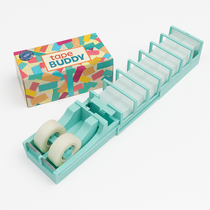 TapeBuddy™ | Klipp flere stykker tape på et øjeblik – perfekt til gaver eller på kontoret!