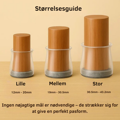 ChairSocks™ | Usynlige, fleksible sokker til stoleben – beskyt dine gulve mod ridser