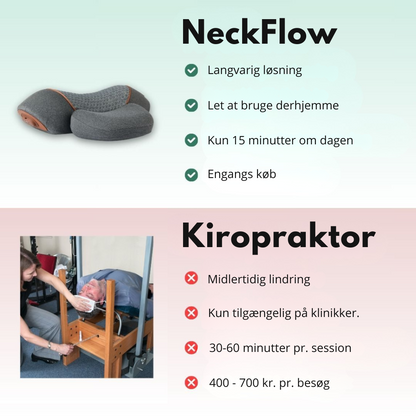 NeckFlow™ | Ergonomisk nakkemassager – Lindrer spændinger, reducerer stivhed og giver afslapning