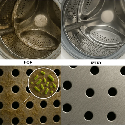 PureWash™ | Gør din vaskemaskine frisk, ren og levende igen