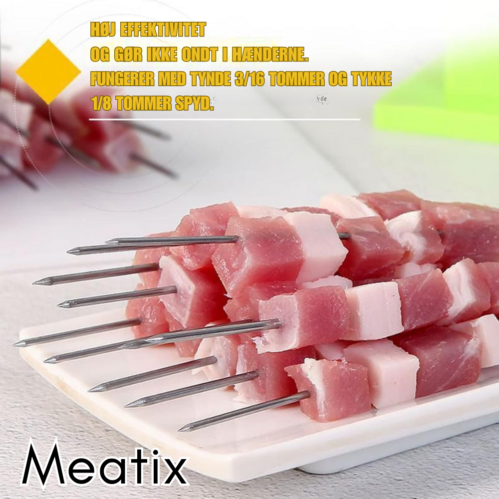 Meatix™ | BBQ Skewer Maker til perfekt formede kødspyd