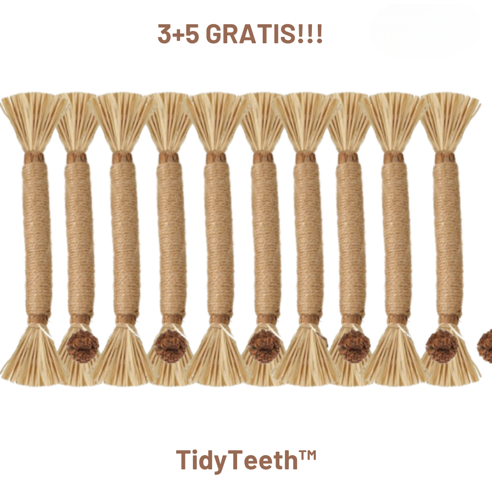 TidyTeeth™ | Naturlig Silvervine Stick tyggelegetøj til katte