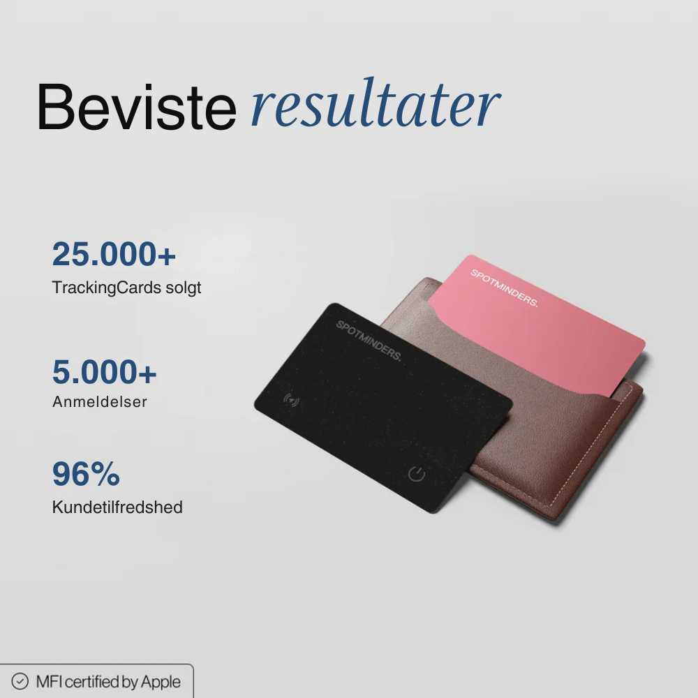TrackingCard™ | Verdens bedste GPS-tracker (i din pung)