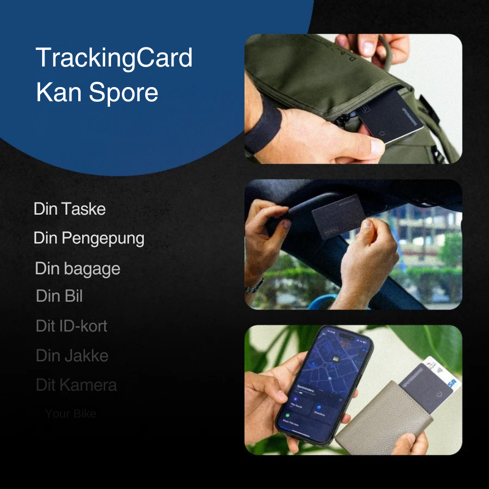 TrackingCard™ | Verdens bedste GPS-tracker (i din pung)