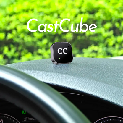 CastCube™ | Plug & Play USB-enhed til øjeblikkelig CarPlay og Android Auto i din bil
