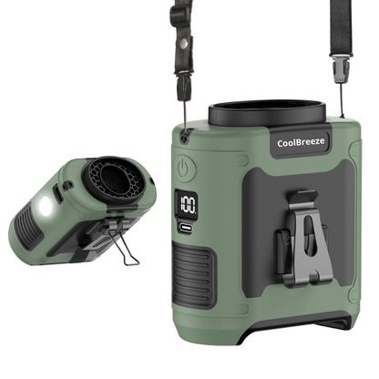CoolBreeze™ | Taljevifte & 10000mah Power Bank 2 i 1