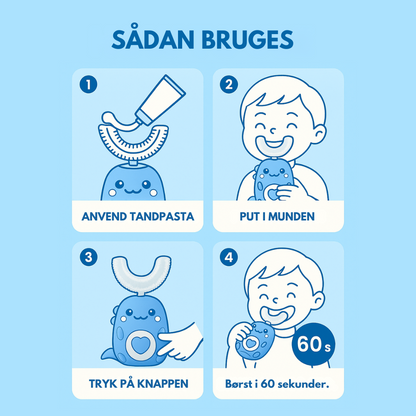 KiddoBrush™ | Slut med tandbørstnings-kampe derhjemme
