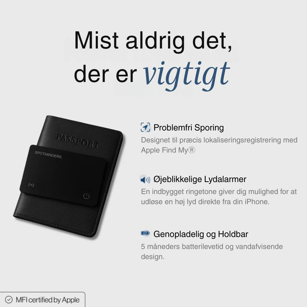 TrackingCard™ | Verdens bedste GPS-tracker (i din pung)