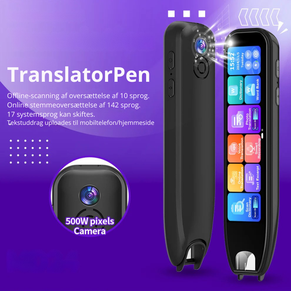 TranslatorPen™ |📣 Oplev den revolutionerende TranslatorPen med HD-kamera! 🌍✈️