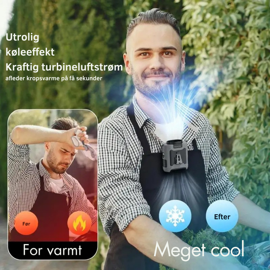 CoolBreeze™ | Taljevifte & 10000mah Power Bank 2 i 1