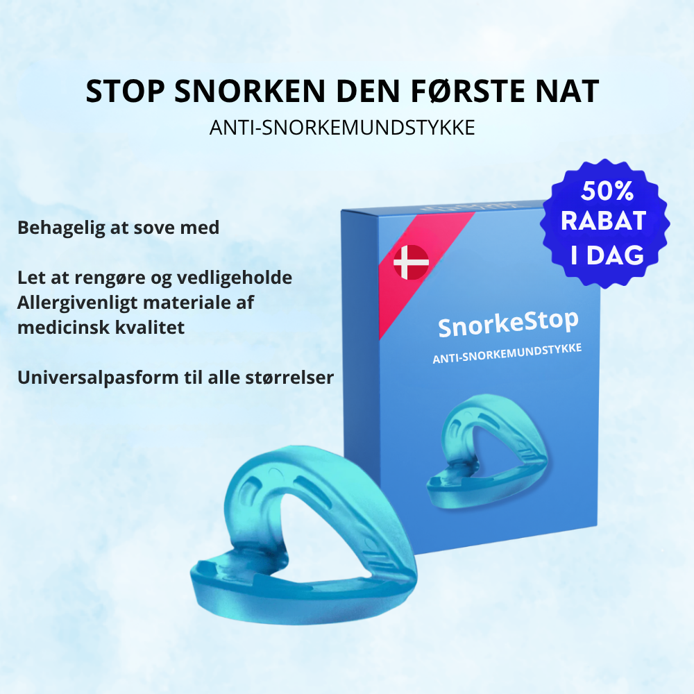 SnorkeStop™ | Få ro i soveværelset og vågn frisk og udhvilet