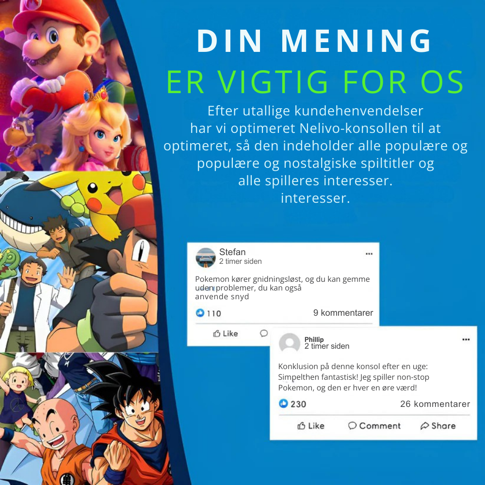 SwitchBoy™ | Ultimativ konsol til retrospil