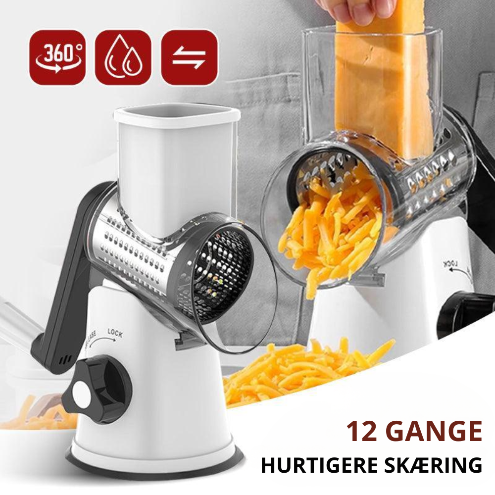 TurboGrate™ | Gør madlavning hurtigere, sjovere og helt uden besvær