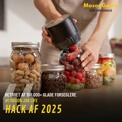 MasonGenie™ | Ubesværet vakuumforsegling for friskhed og bekvemmelighed