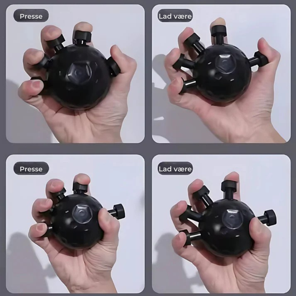 GripBall™ | Styrker dine håndmuskler betydeligt og afhjælper stress i hverdagen.