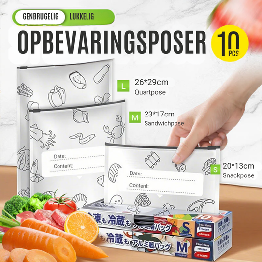 FreshSeal™ | Hold maden frisk længere med genanvendelige poser