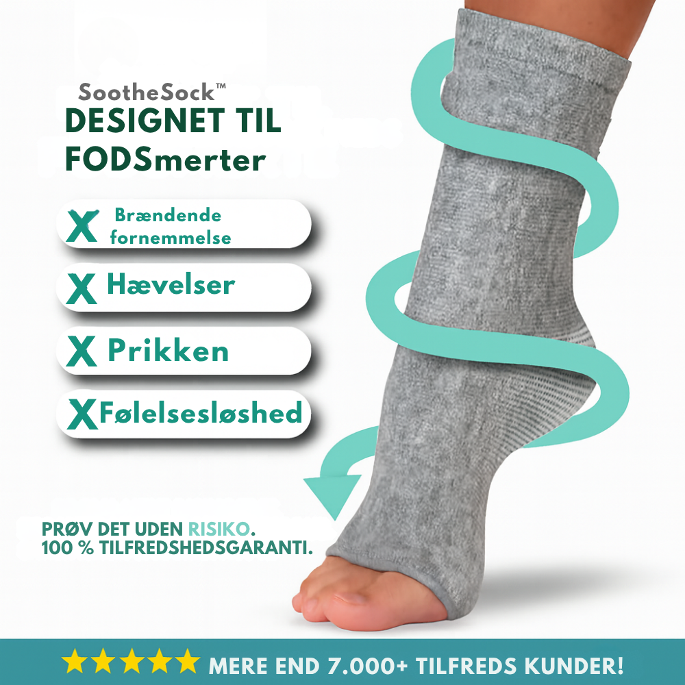SootheSock™ | Gå uden smerte og genfind friheden i hvert skridt