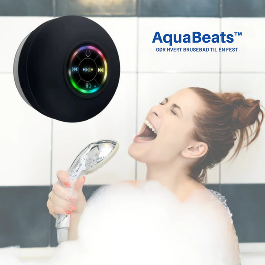 AquaBeats™  | forvandler dit brusebad til en koncert med kraftfuld lyd og et LED-lysshow.