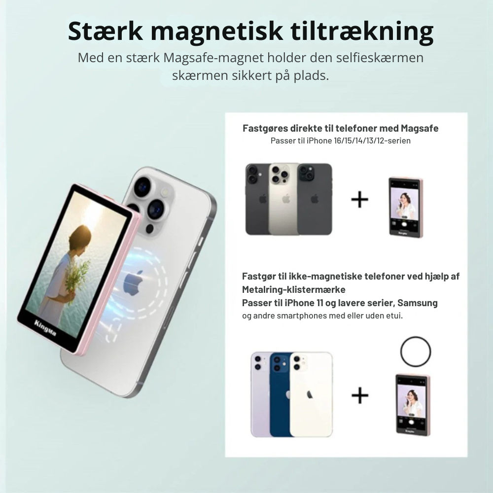RearView Pro™ | Tag nemt selfies med telefonens kamera i den bedste kvalitet!