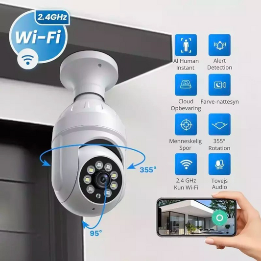 BulbCam™ | Sikkerhedskamera i form af en lyspære