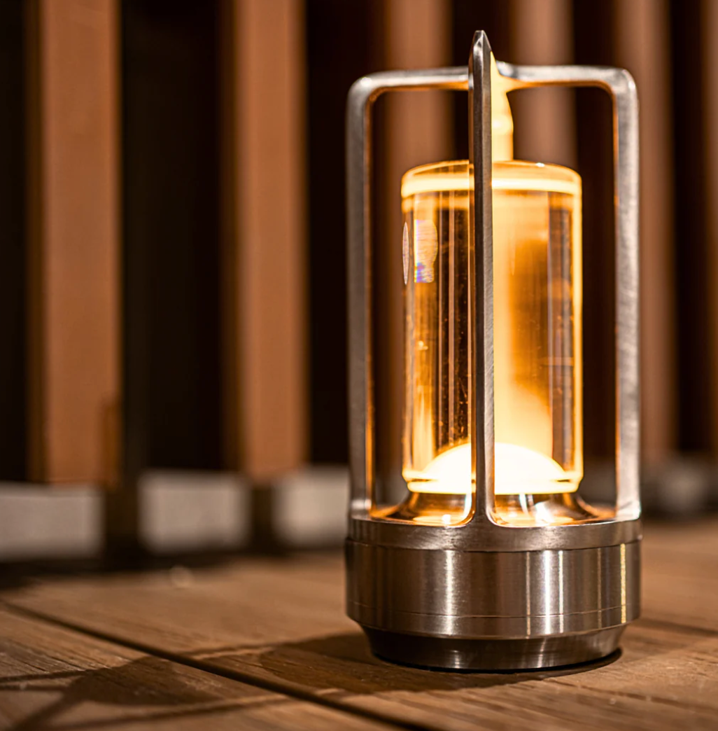 Éclat de Lune™ | Trådløs designlampe i krystal og metal