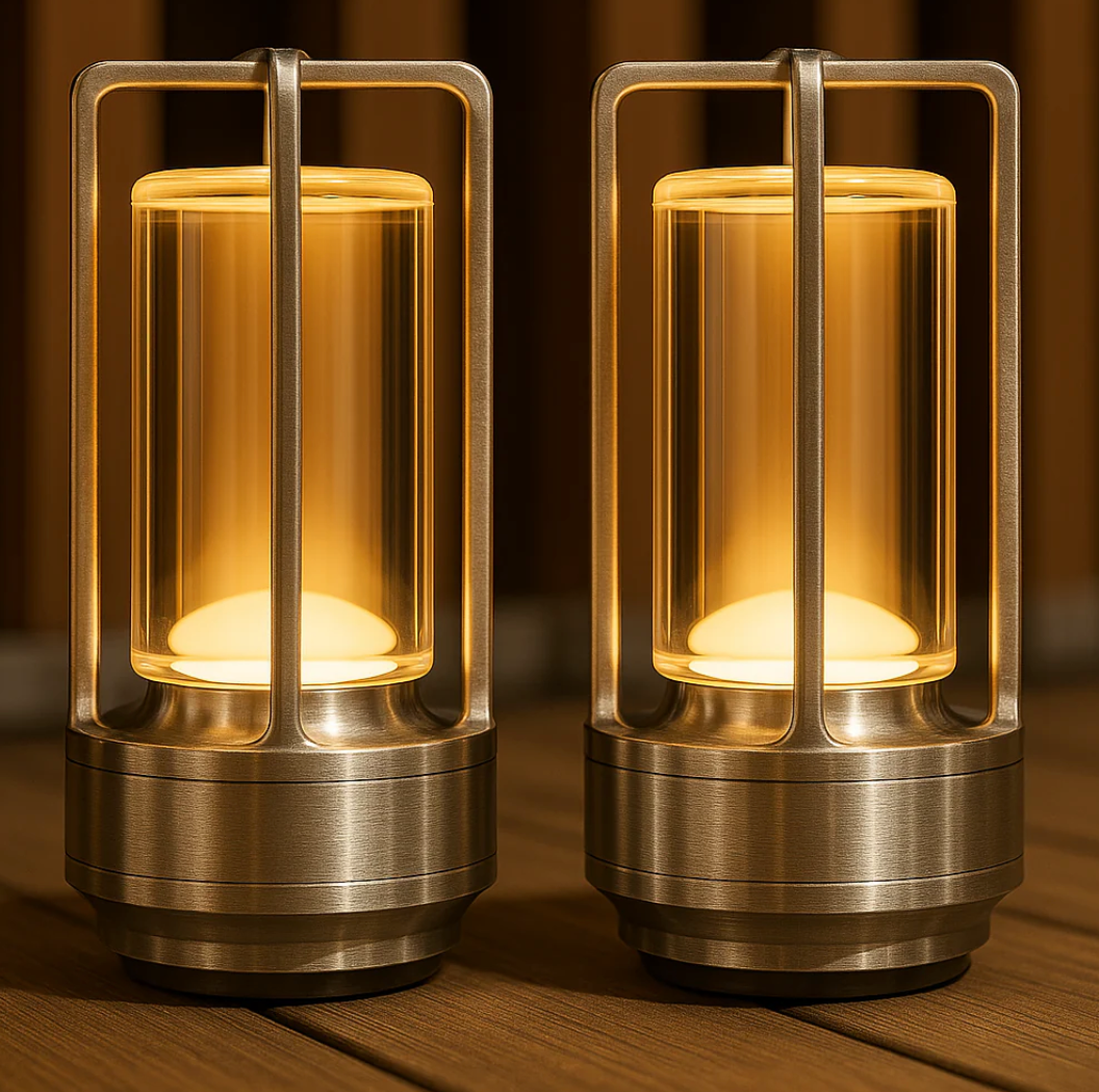 Éclat de Lune™ | Trådløs designlampe i krystal og metal