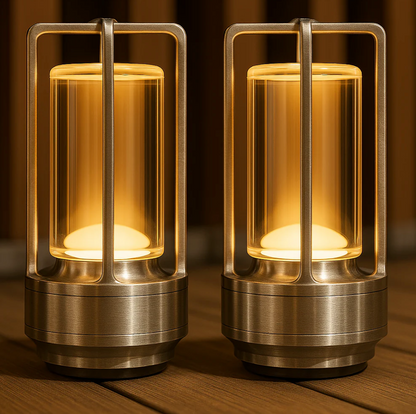 Éclat de Lune™ | Trådløs designlampe i krystal og metal