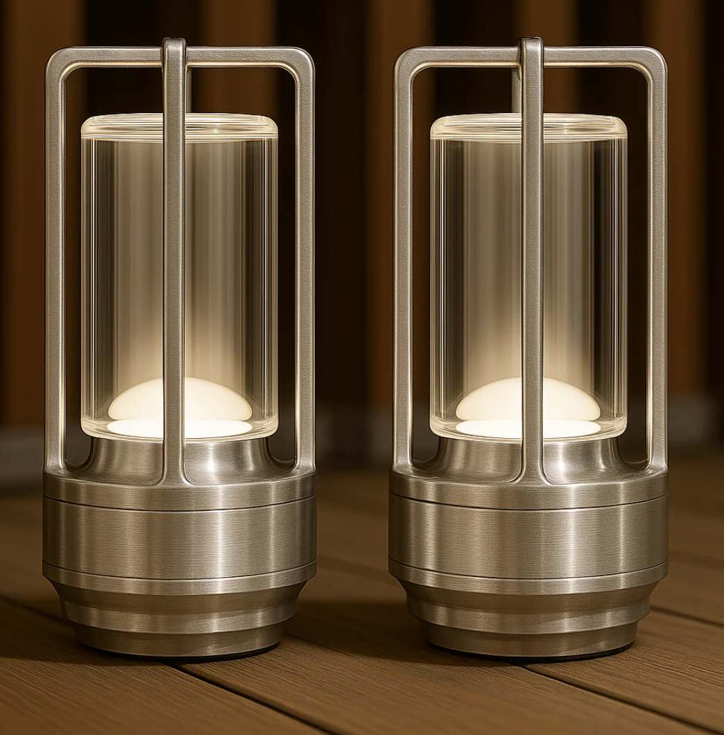 Éclat de Lune™ | Trådløs designlampe i krystal og metal