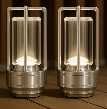 Éclat de Lune™ | Trådløs designlampe i krystal og metal