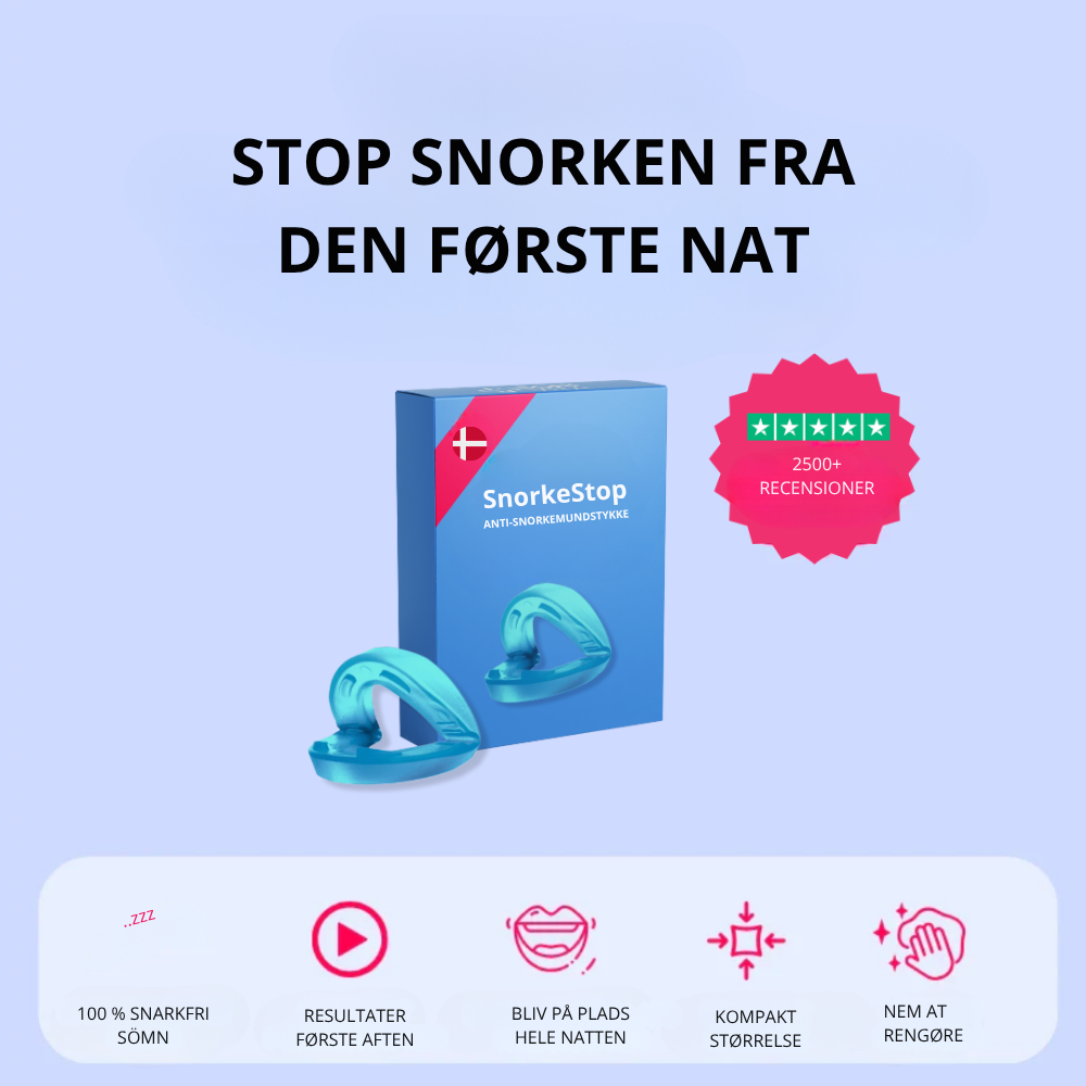 SnorkeStop™ | Få ro i soveværelset og vågn frisk og udhvilet