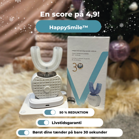 HappySmile™ | Enkel og hurtig tandbørste på under 30 sekunder!