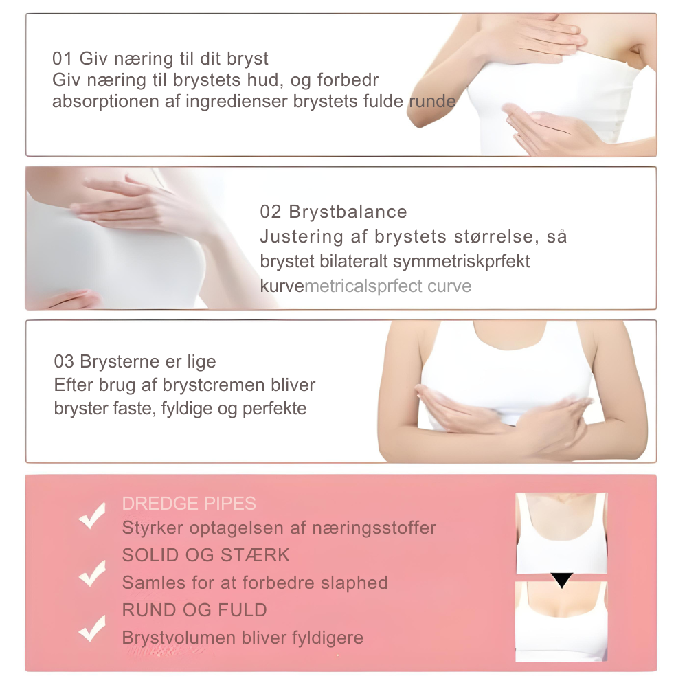 PureCurve™ | Lifting Cream Få op til 92% fastere og mere velformede bryster lige før sommeren!