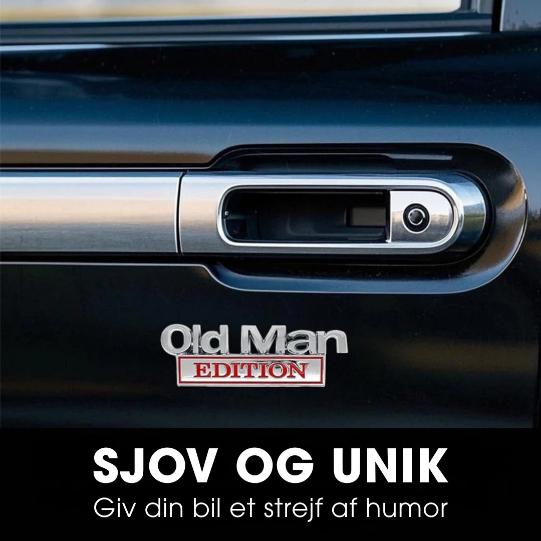 OldManEdition™ | Sjovt badge til bilen