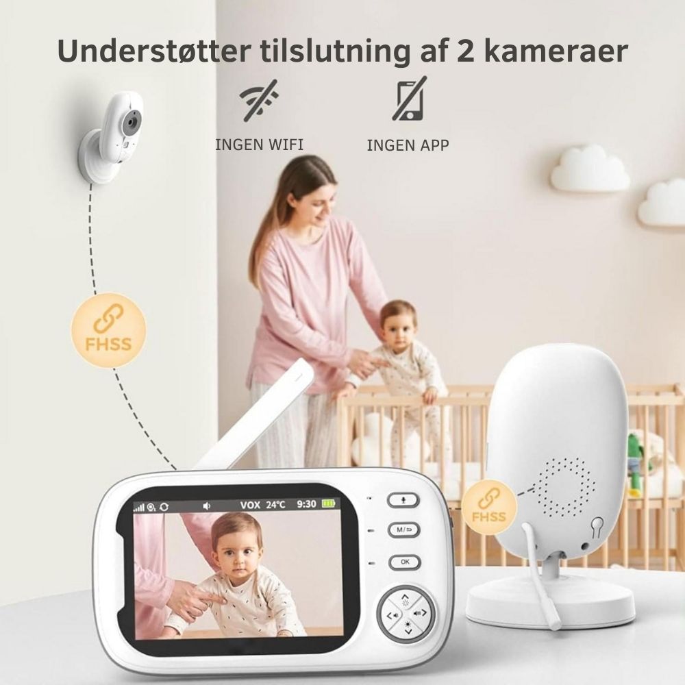 BabyView™ | Smart babyalarm – hold øje med dit barn, uanset hvor du er