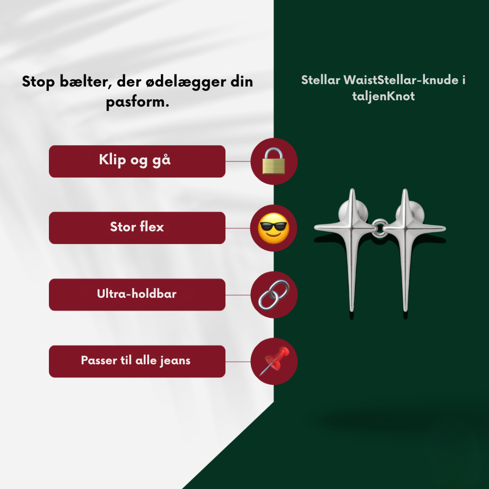 WaistKnot™ | Smart og stilfuld løsning – gør dine bukser strammere uden bælte