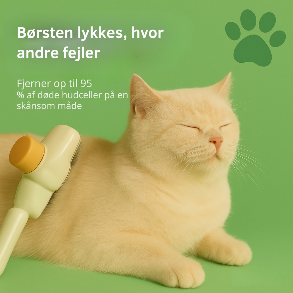 FurSweep™ | Effektiv kattebørste mod fældning og lopper