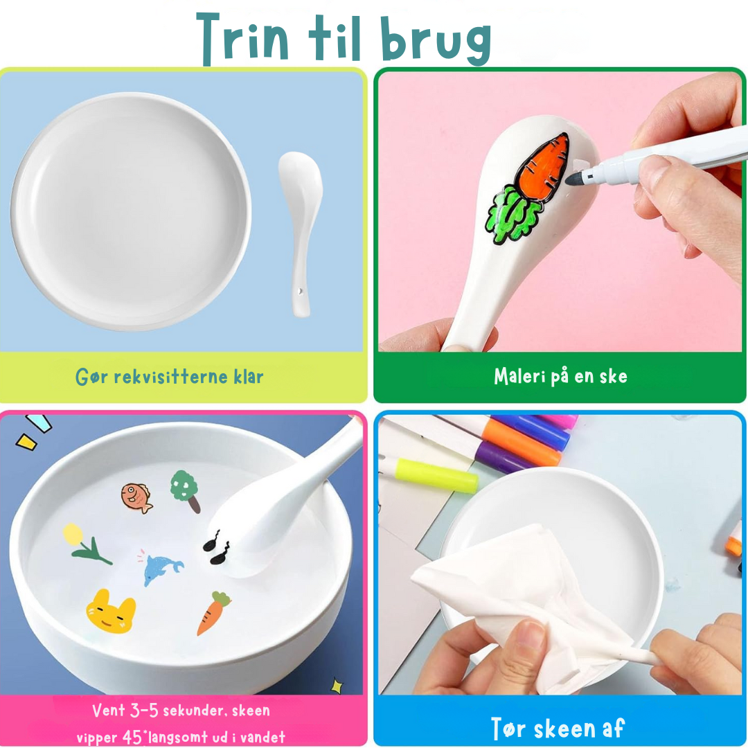 KiddoPen™ | 12-delt sæt med sjove og kreative penne til børn