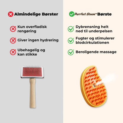 Purrfect Steam™ | Børste til katte