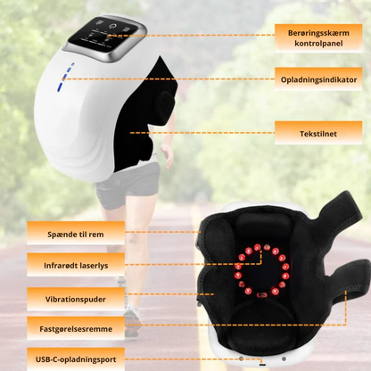 KneeRelief™ | Knæ-massageapparat til terapi med rødt lys