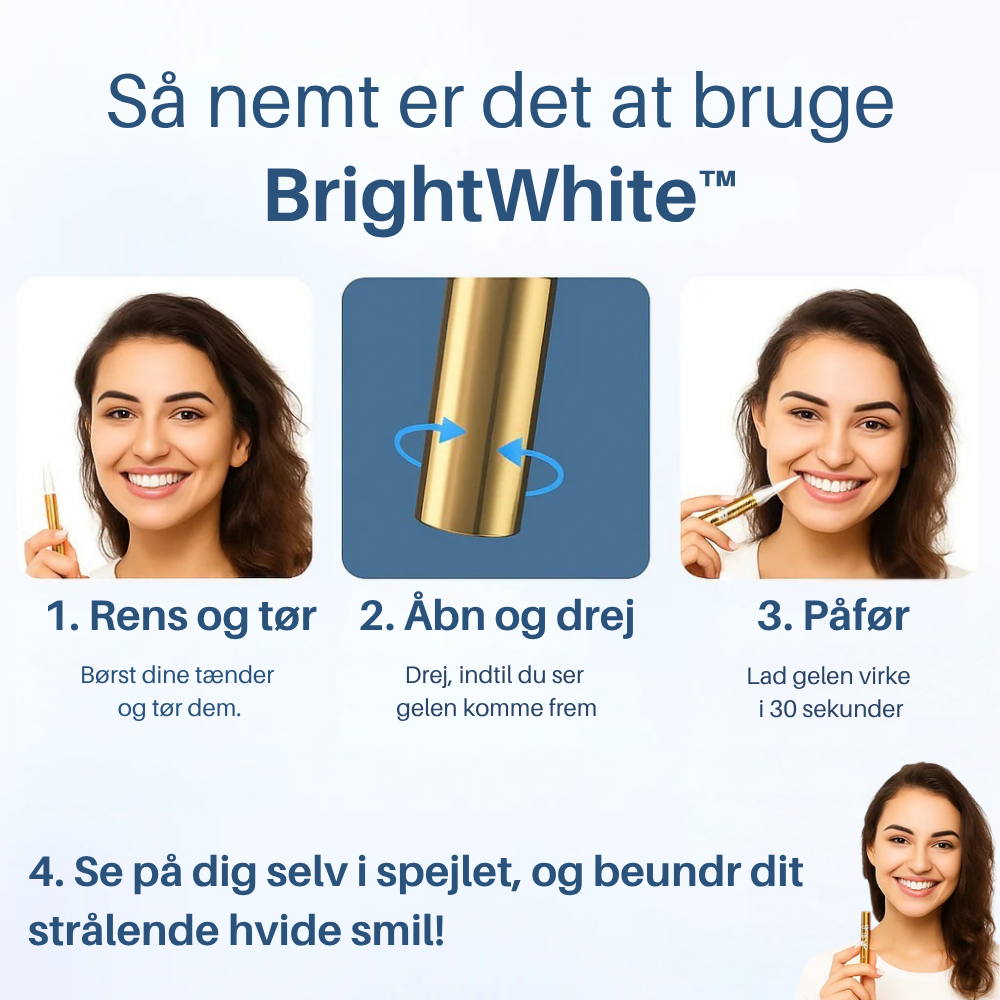 BrightWhite™ | Slip kraften i et lysere smil løs