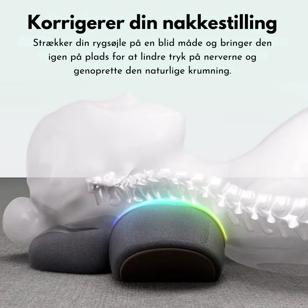 NeckFlow™ | Ergonomisk nakkemassager – Lindrer spændinger, reducerer stivhed og giver afslapning