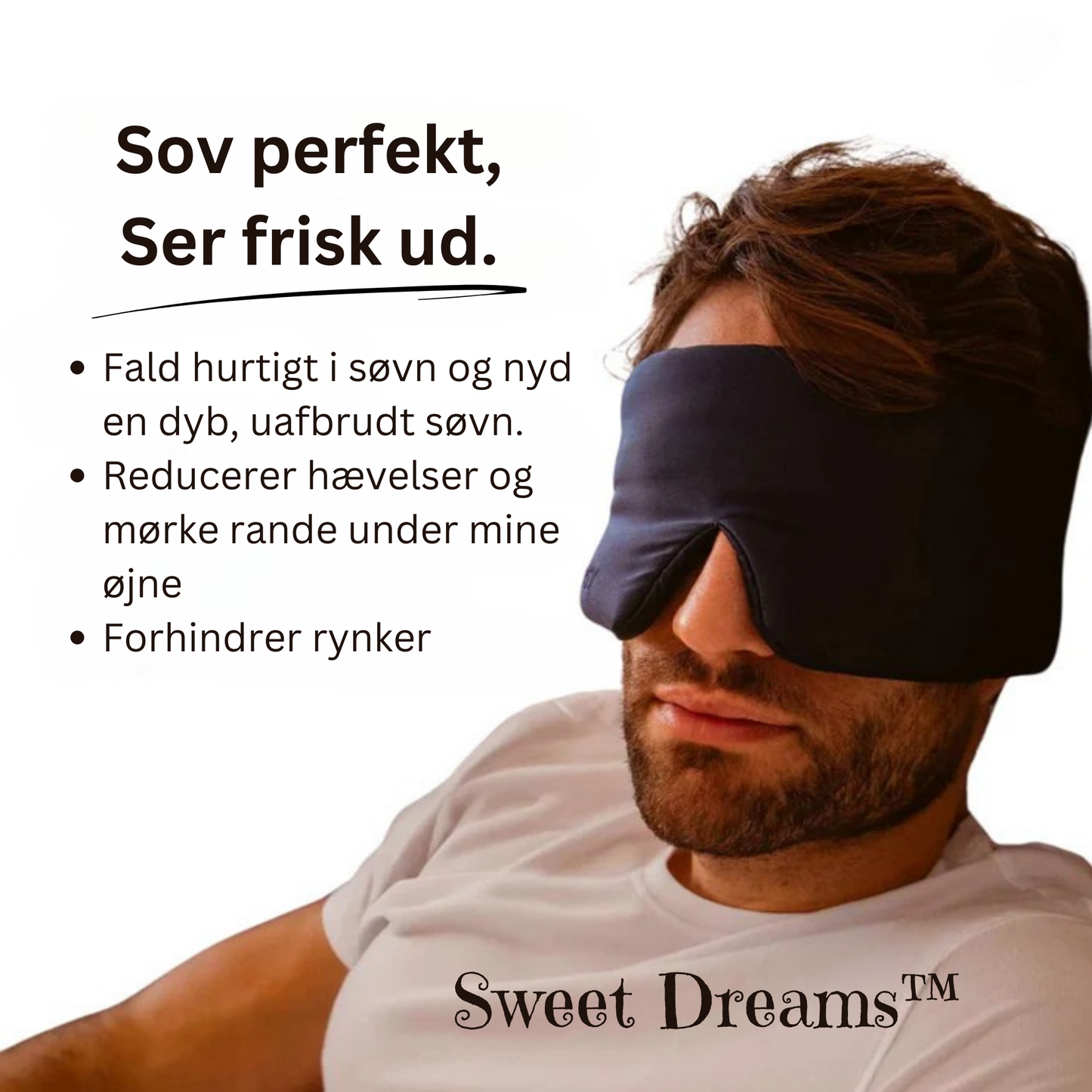 Sweet Dreams™ | Premium søvnmaske for bedre søvn og bedre hud!