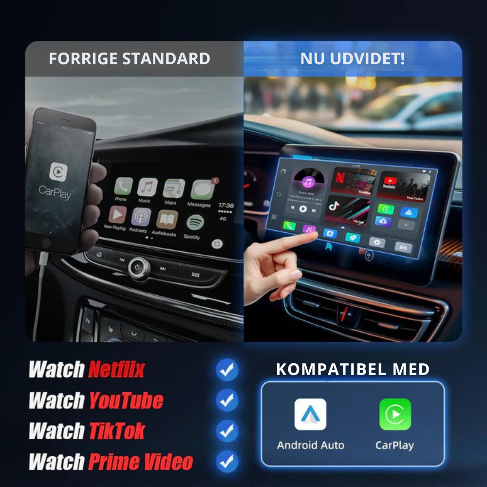 StreamBox™ | Stream Netflix, Youtube, Prime og meget mere til din bil