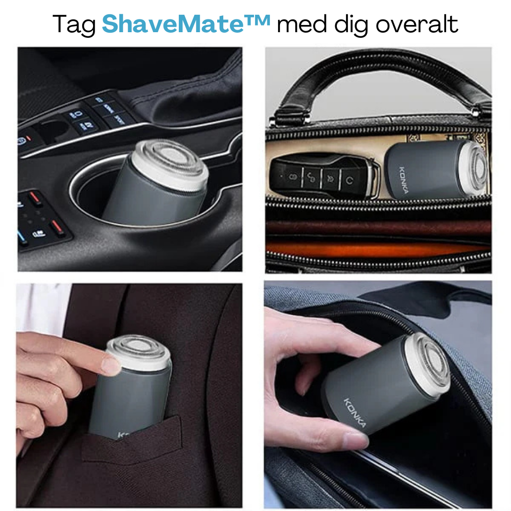ShaveMate™ | Sig farvel til stubbe og rodet barbering – uanset hvor du er