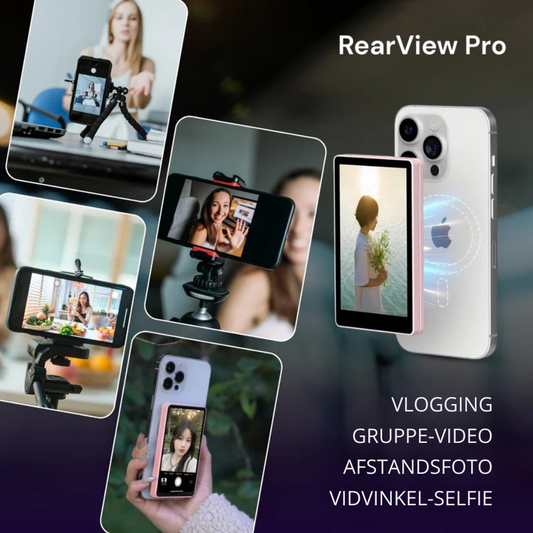 RearView Pro™ | Tag nemt selfies med telefonens kamera i den bedste kvalitet!
