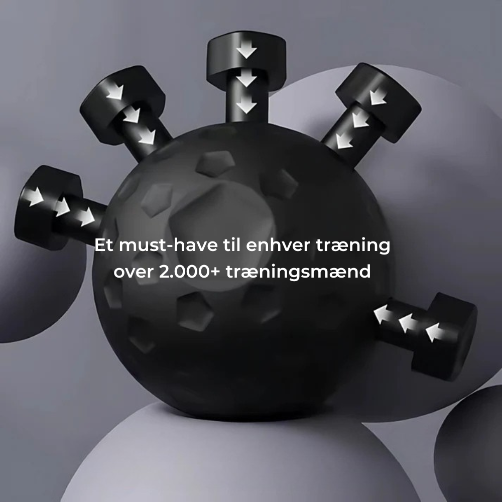 GripBall™ | Styrker dine håndmuskler betydeligt og afhjælper stress i hverdagen.