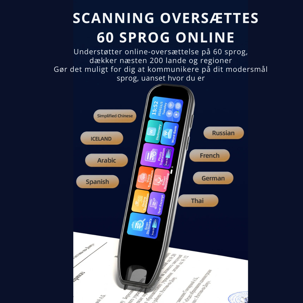 TranslatorPen™ |📣 Oplev den revolutionerende TranslatorPen med HD-kamera! 🌍✈️